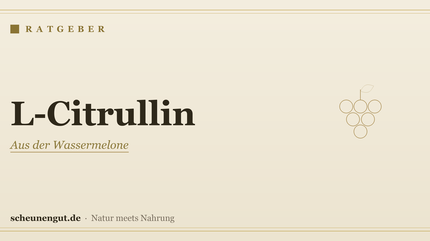 L-Citrullin: Herkunft, Formen & Einnahme – Ratgeber von Scheunengut