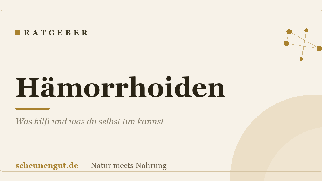 Hämorrhoiden: Was hilft und was du selbst tun kannst