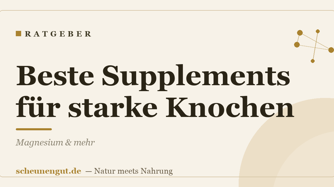 Beste Supplements für starke Knochen: Magnesium & mehr