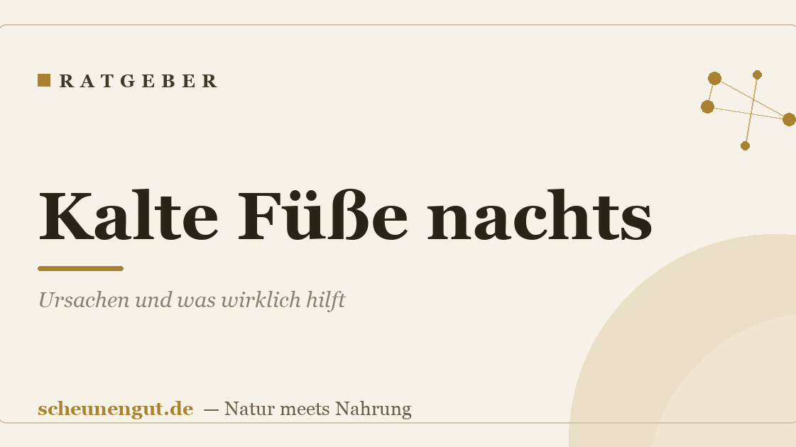Kalte Füße nachts: Ursachen und was wirklich hilft