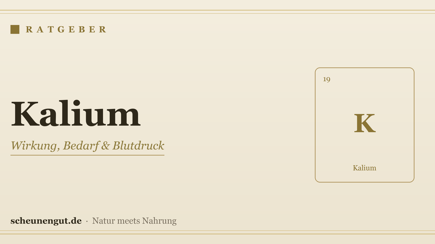 Kalium – Ratgeber von Scheunengut