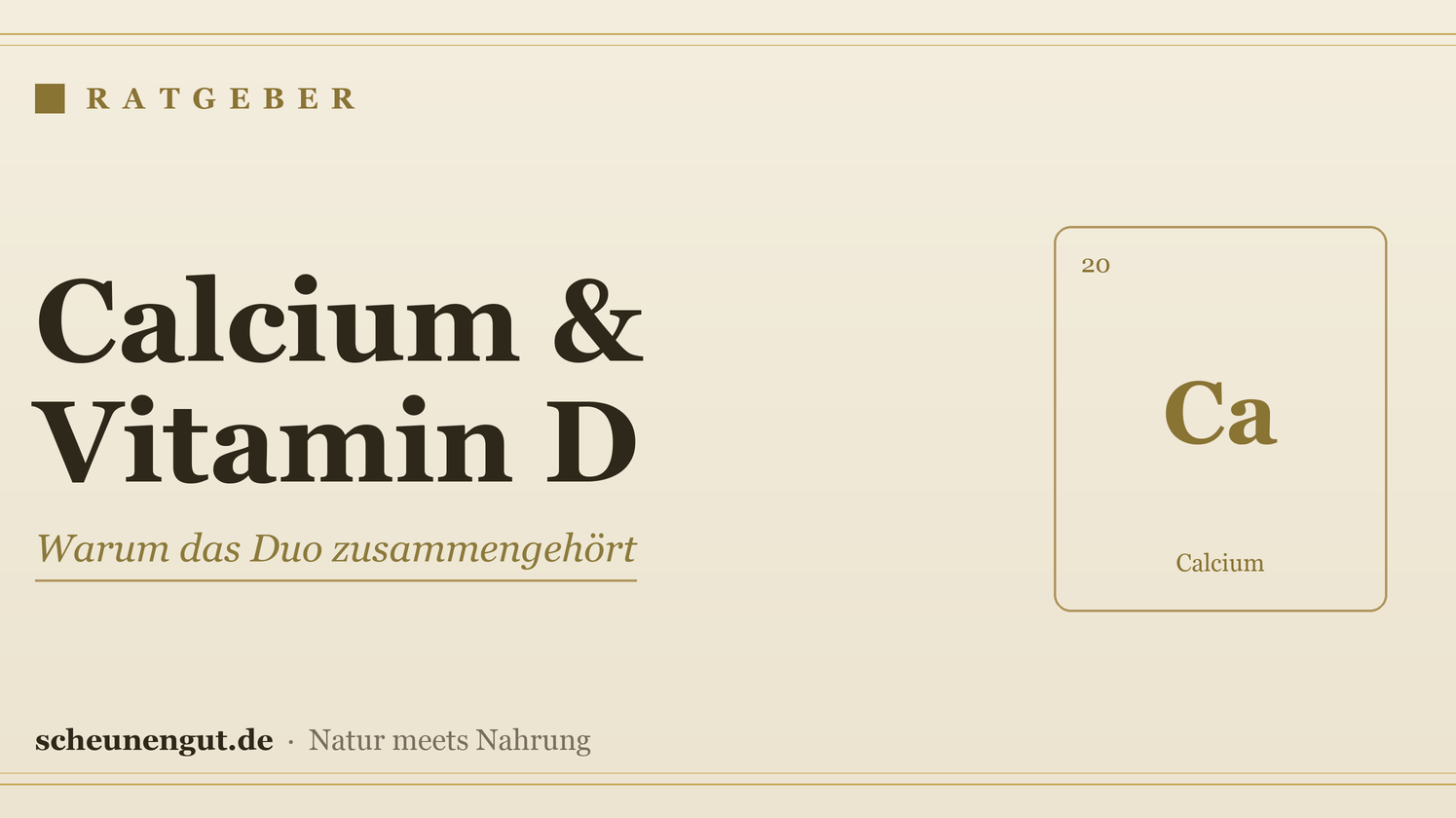 Kann man Calcium und Vitamin D zusammen nehmen? – Ratgeber von Scheunengut
