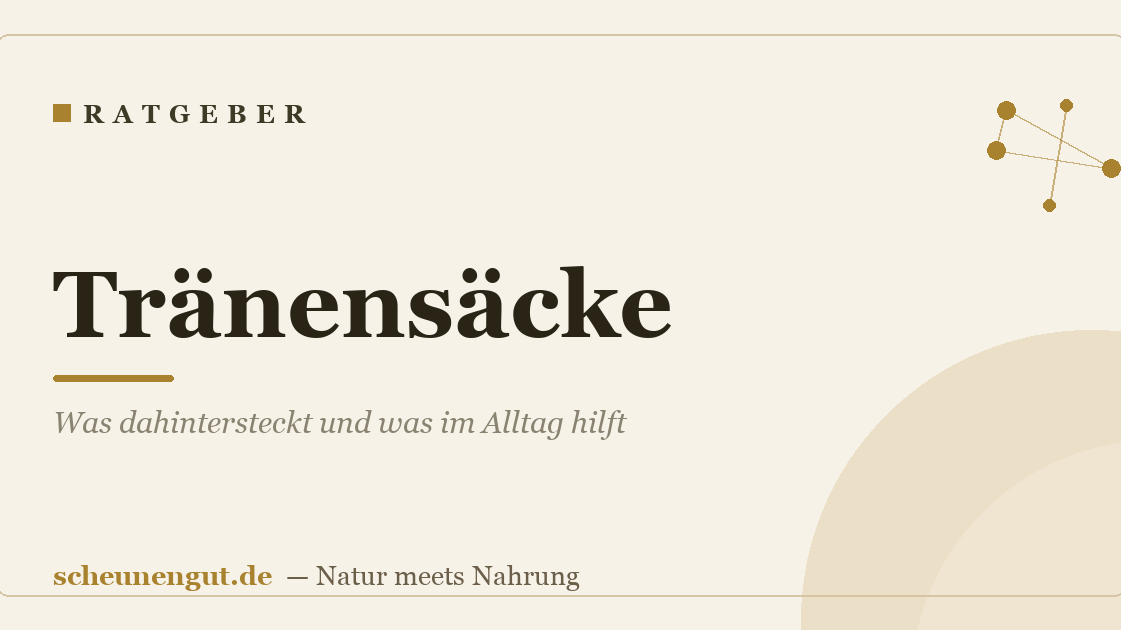 Tränensäcke: Was dahintersteckt und was im Alltag hilft