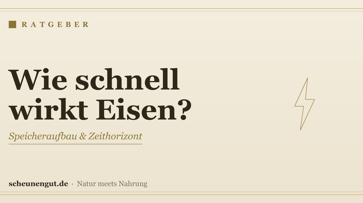 Wie schnell wirkt Eisen bei Eisenmangel? – Ratgeber von Scheunengut