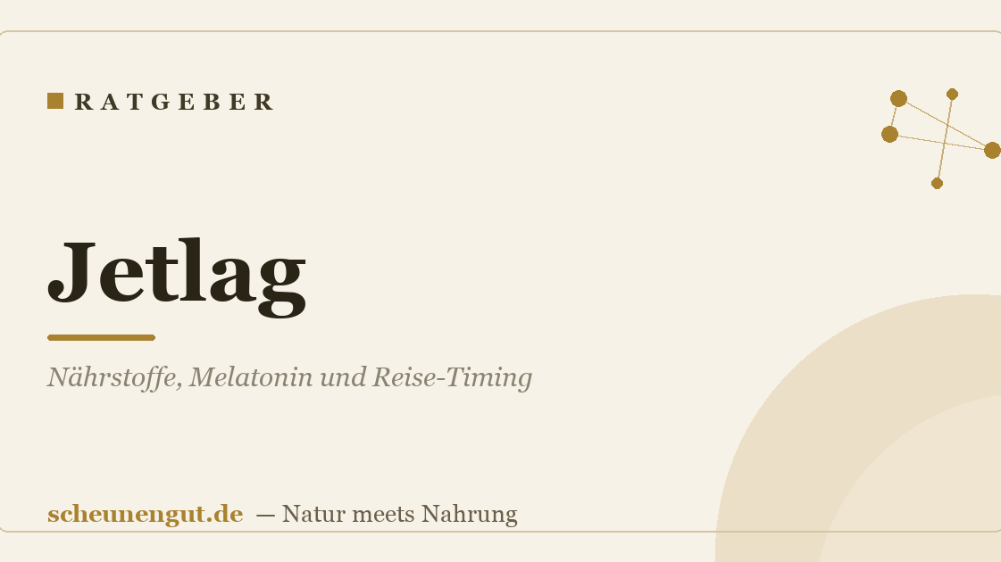 Jetlag: Nährstoffe, Melatonin und Reise-Timing