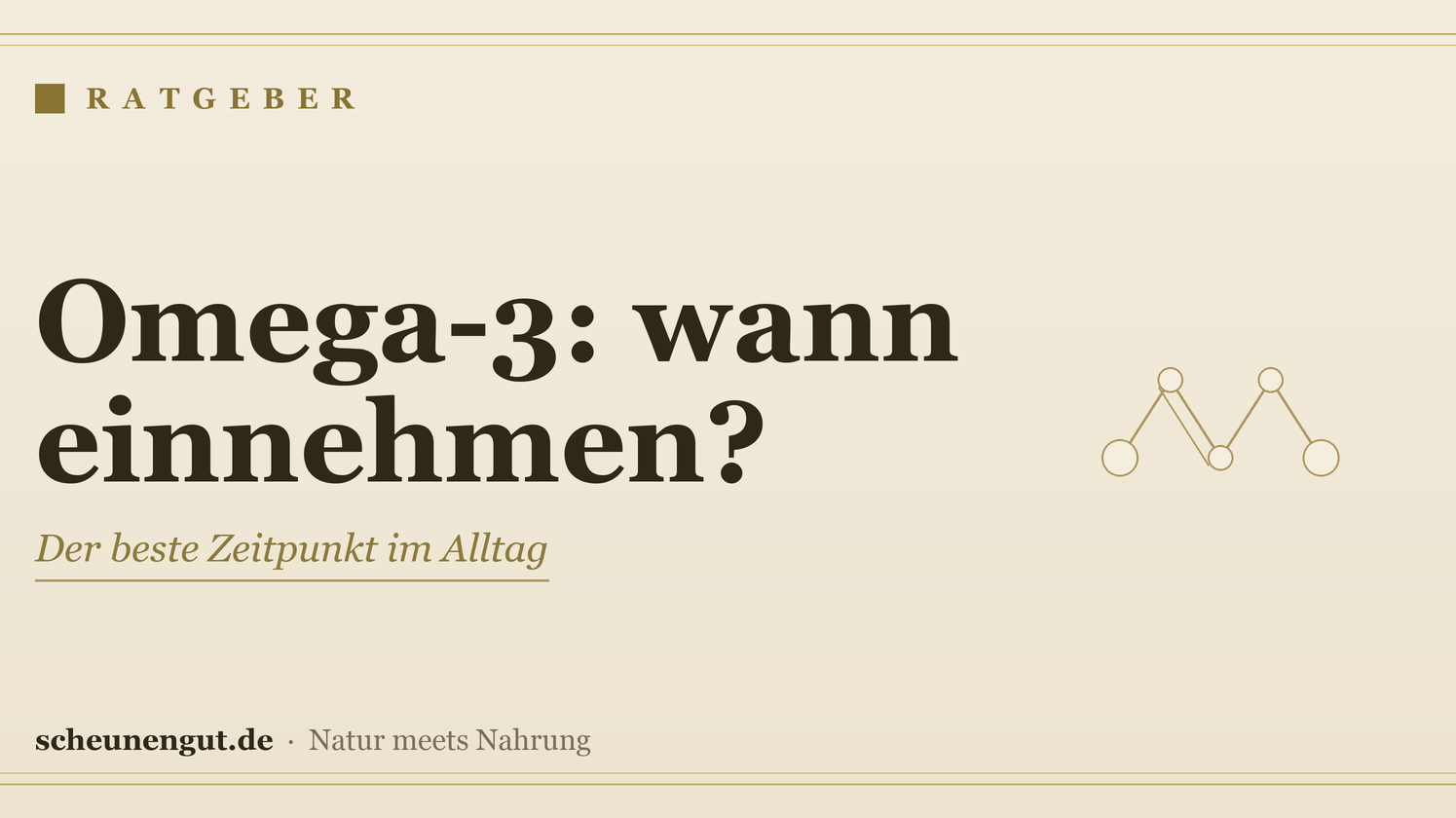 Omega-3: wann am besten einnehmen? – Ratgeber von Scheunengut