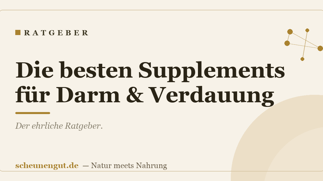 Die besten Supplements für Darm & Verdauung