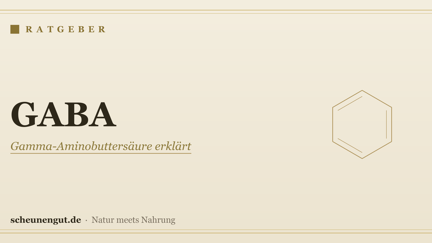 GABA: Wirkung & Einnahme einfach erklärt – Ratgeber von Scheunengut
