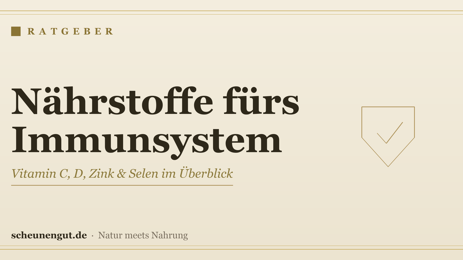 Nährstoffe fürs Immunsystem: der große Überblick – Ratgeber von Scheunengut