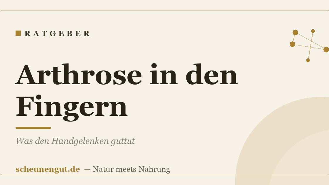 Arthrose in den Fingern: Was den Handgelenken guttut
