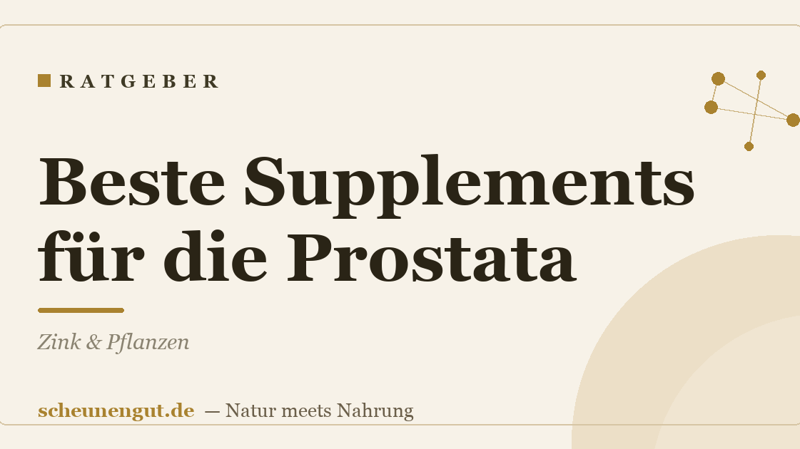 Beste Supplements für die Prostata: Zink & Pflanzen