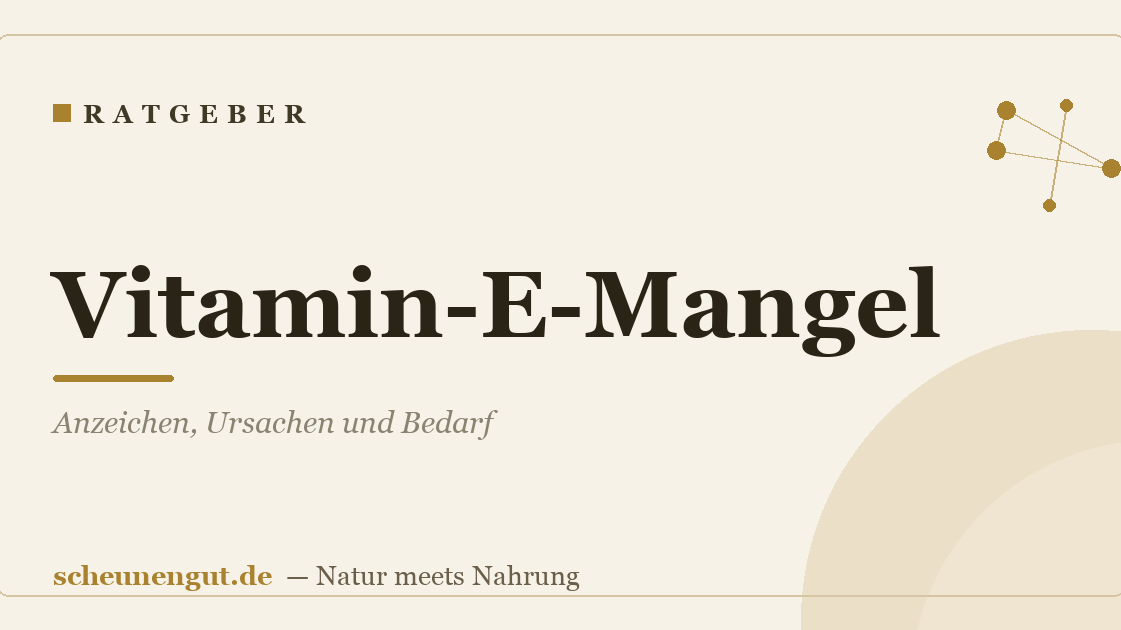 Vitamin-E-Mangel: Anzeichen, Ursachen und Bedarf
