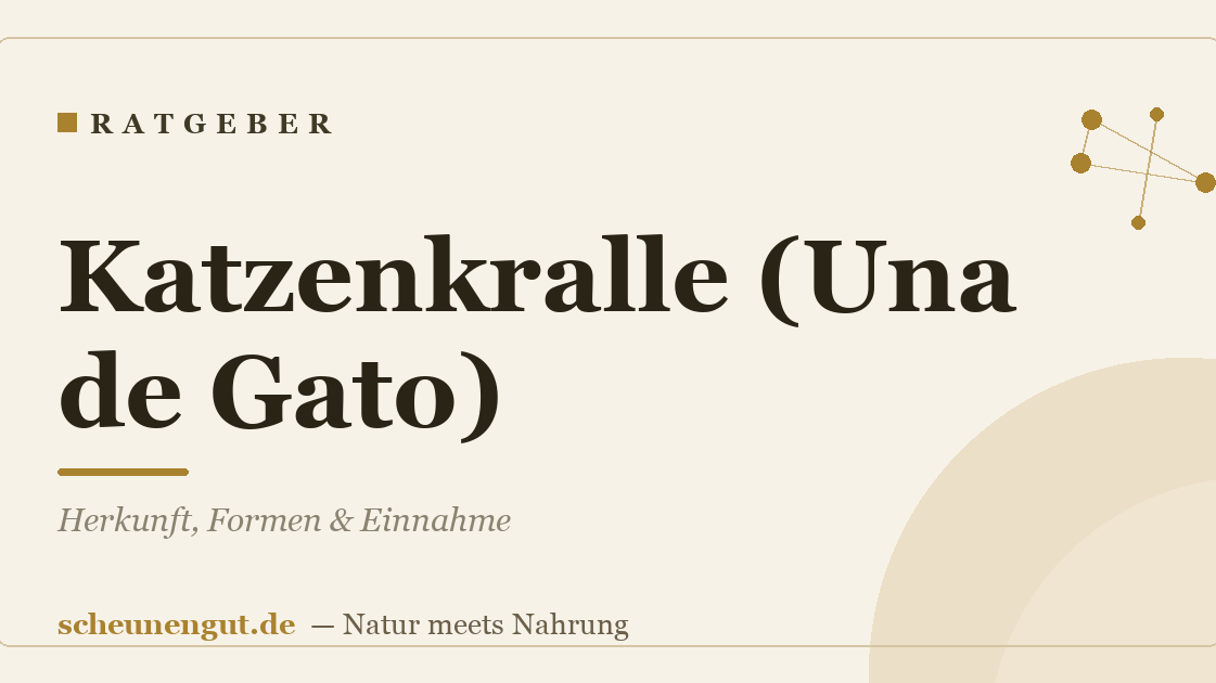 Katzenkralle (Una de Gato): Herkunft, Formen & Einnahme