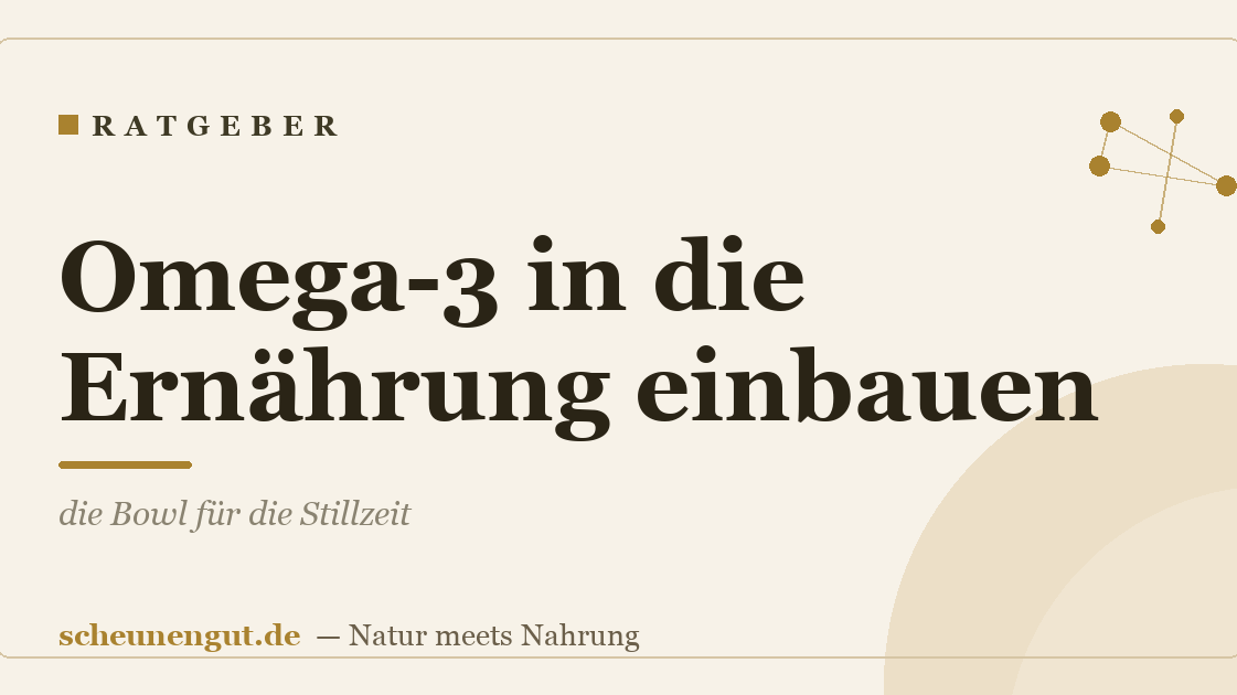 Omega-3 in die Ernährung einbauen: die Bowl für die Stillzeit