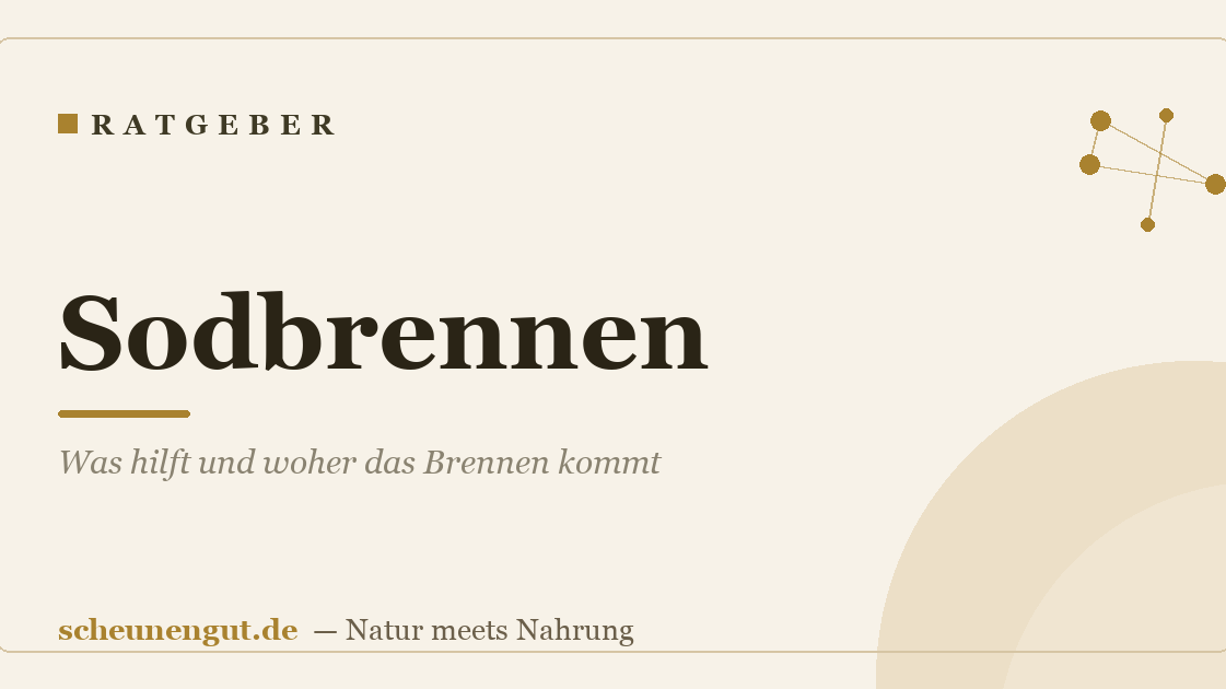 Sodbrennen: Was hilft und woher das Brennen kommt