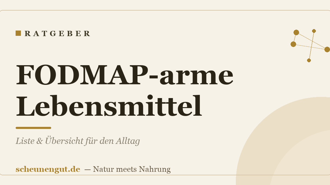 FODMAP-arme Lebensmittel: Liste & Übersicht für den Alltag