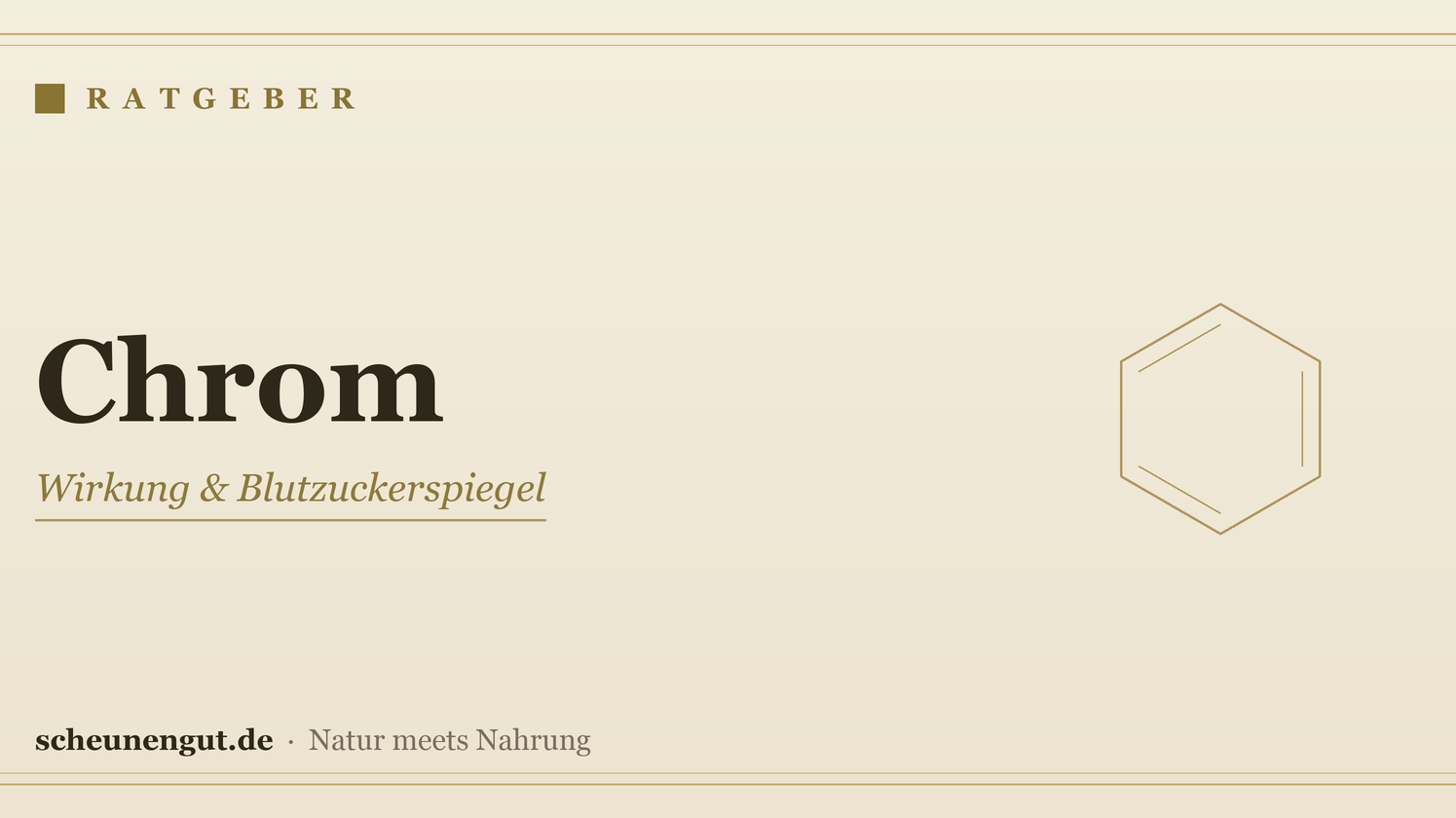 Chrom: Wirkung & Blutzuckerspiegel – Ratgeber von Scheunengut