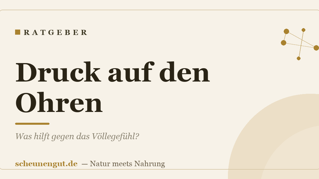 Druck auf den Ohren: Was hilft gegen das Völlegefühl?