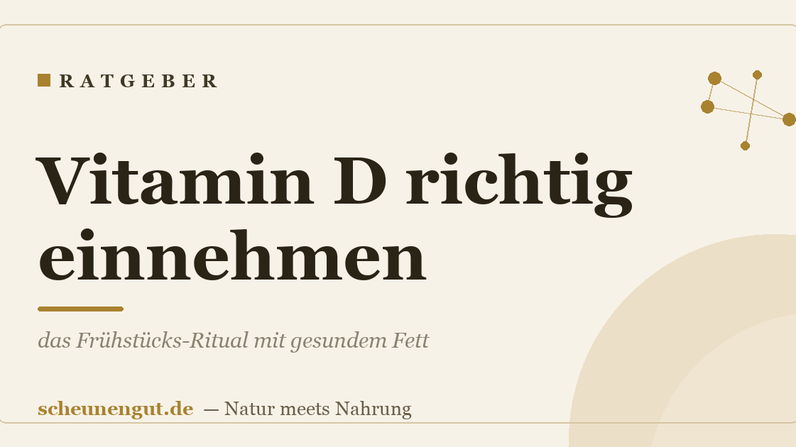 Vitamin D richtig einnehmen: das Frühstücks-Ritual mit gesundem Fett
