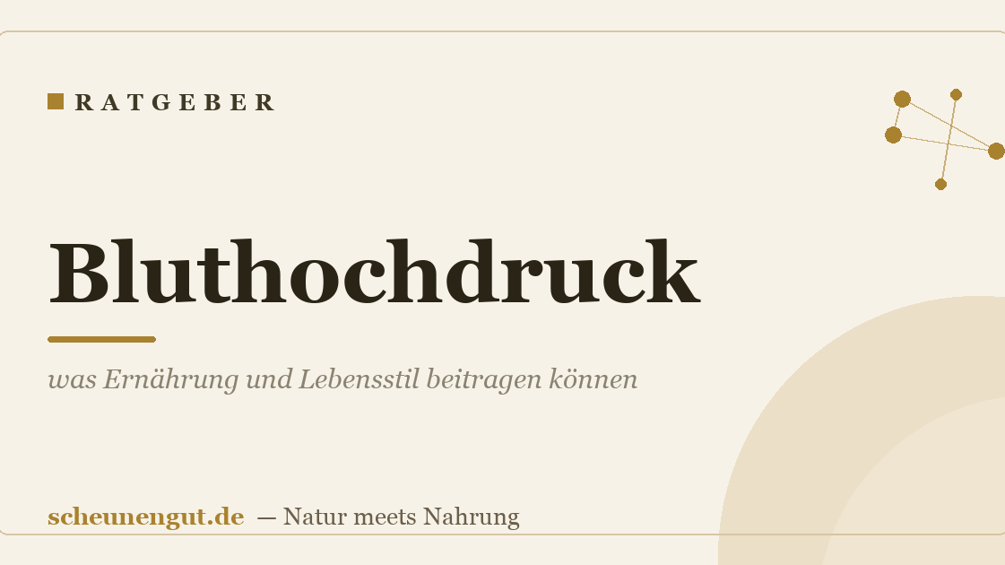 Bluthochdruck – was Ernährung und Lebensstil beitragen können