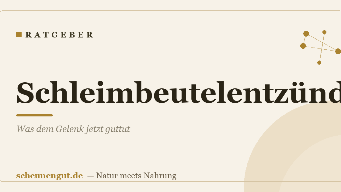 Schleimbeutelentzündung: Was dem Gelenk jetzt guttut