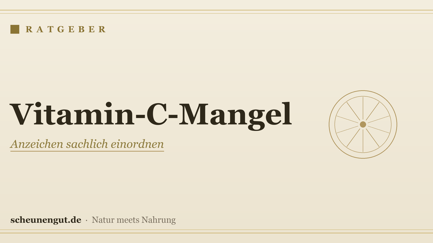 Vitamin-C-Mangel: Anzeichen einer knappen Versorgung – Ratgeber von Scheunengut