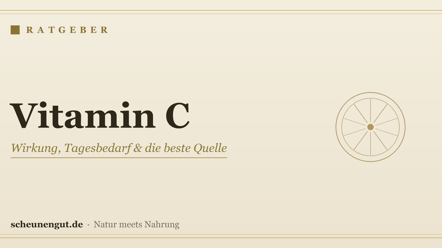 Vitamin C – Ratgeber von Scheunengut