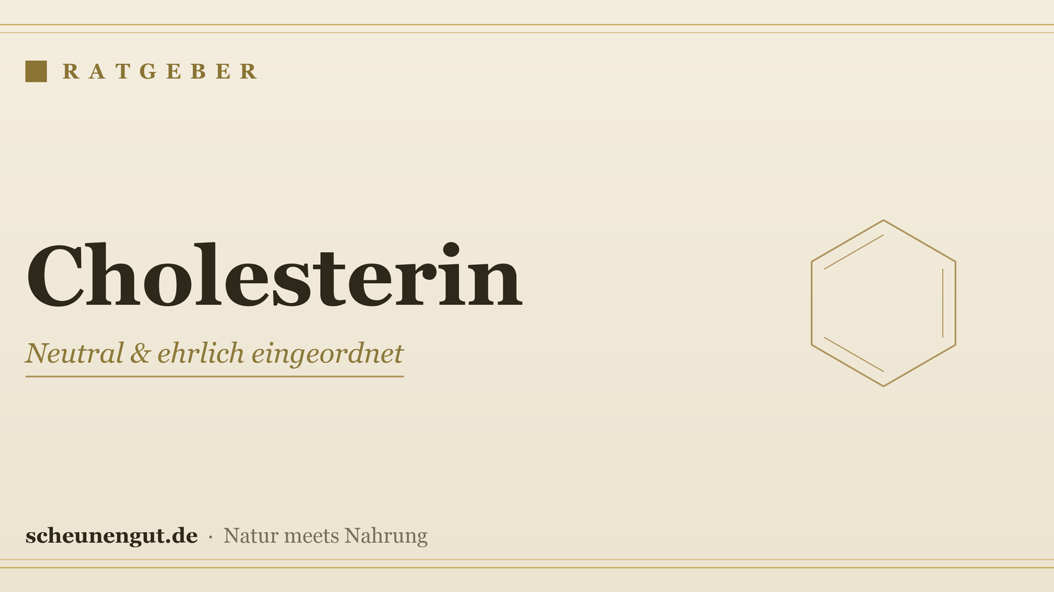 Cholesterin natürlich begleiten – Ratgeber von Scheunengut