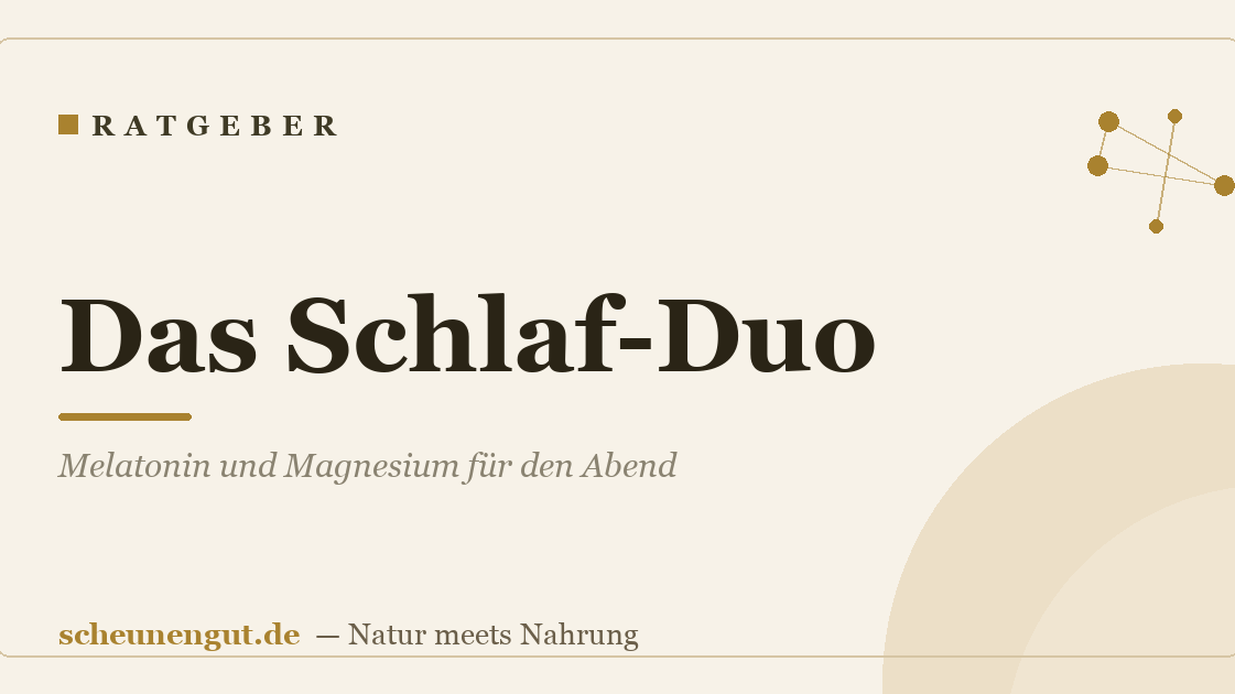 Das Schlaf-Duo: Melatonin und Magnesium für den Abend