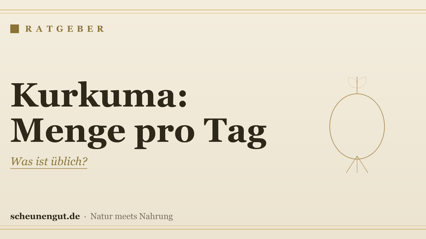 Kurkuma: Wie viel am Tag ist üblich? – Ratgeber von Scheunengut