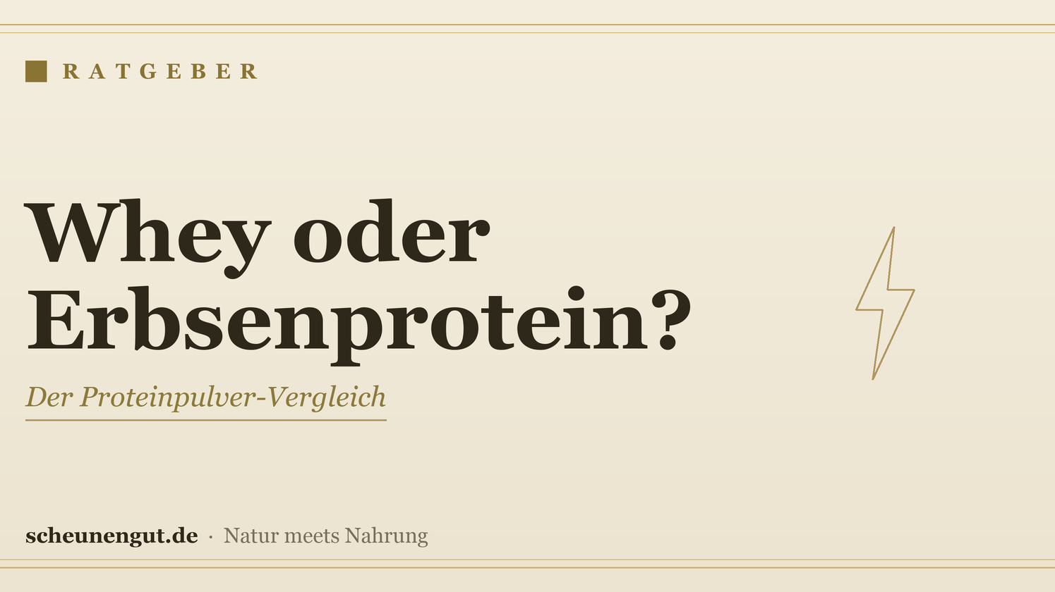 Whey oder Erbsenprotein? Der große Protein-Vergleich – Ratgeber von Scheunengut