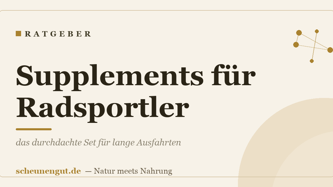 Supplements für Radsportler: das durchdachte Set für lange Ausfahrten