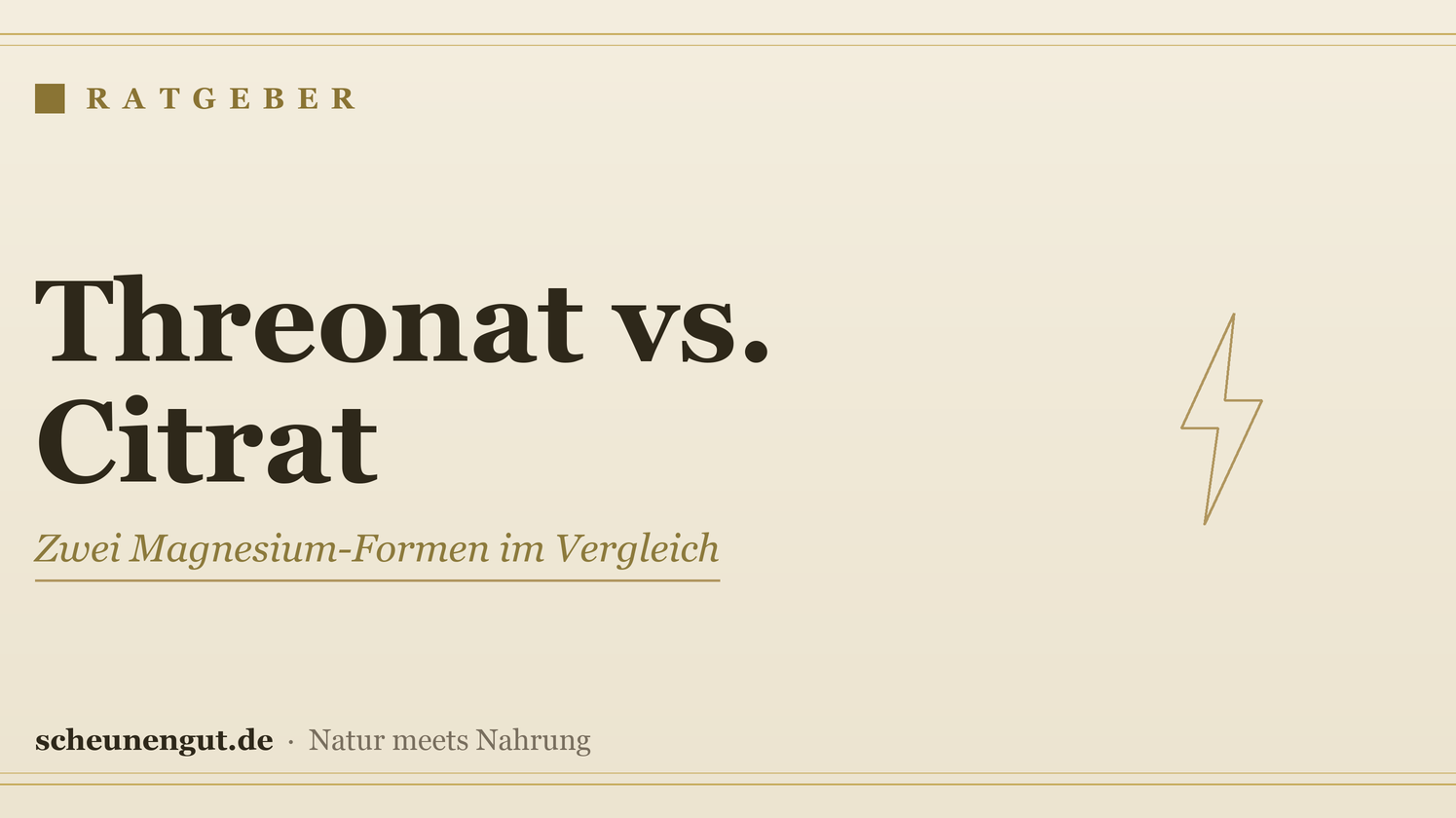 Magnesium-Threonat oder Citrat? – Ratgeber von Scheunengut