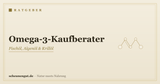 Welches Omega-3 kaufen? Der Kaufberater
