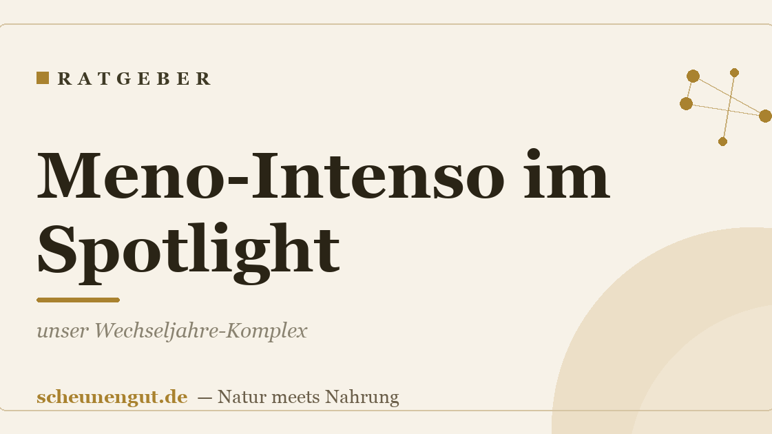 Meno-Intenso im Spotlight: unser Wechseljahre-Komplex