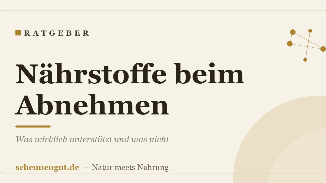 Nährstoffe beim Abnehmen: Was wirklich unterstützt und was nicht