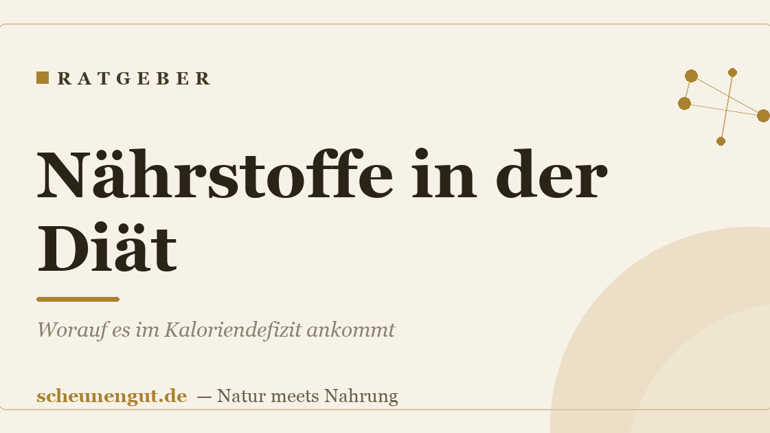Nährstoffe in der Diät: Worauf es im Kaloriendefizit ankommt
