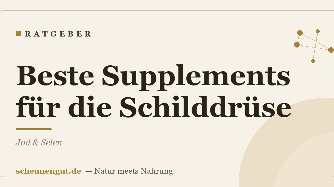 Beste Supplements für die Schilddrüse: Jod & Selen