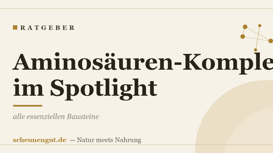 Aminosäuren-Komplex im Spotlight: alle essenziellen Bausteine