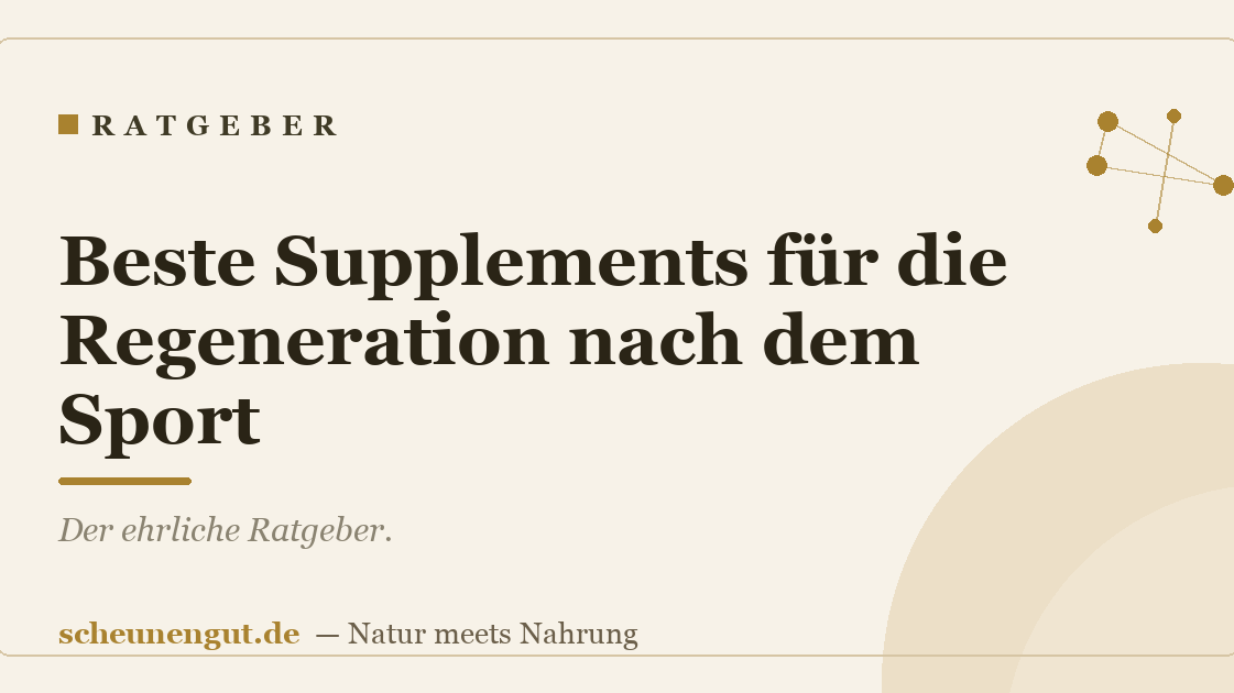Beste Supplements für die Regeneration nach dem Sport