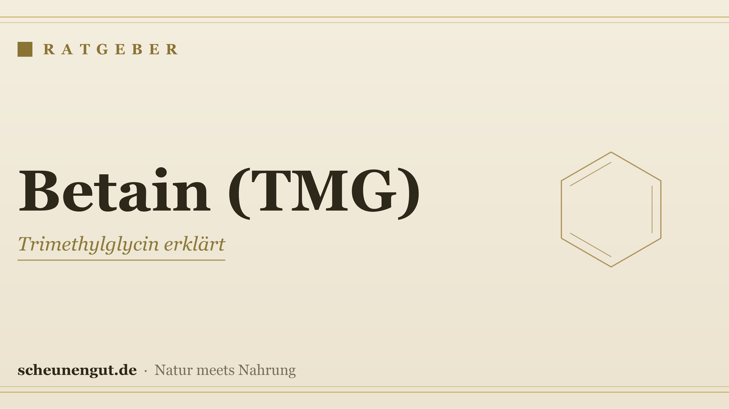 Betain (TMG): Wirkung einfach erklärt – Ratgeber von Scheunengut