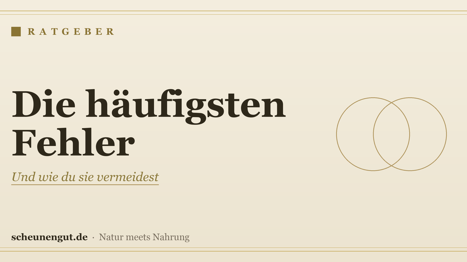 Die häufigsten Fehler bei Nahrungsergänzung – Ratgeber von Scheunengut