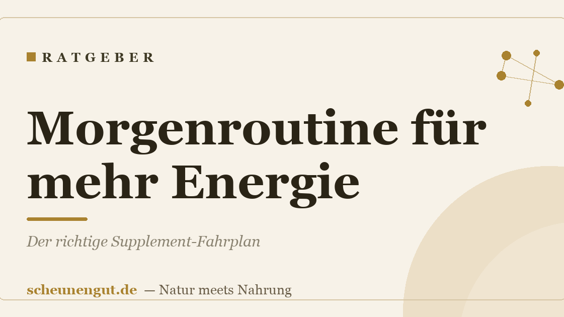 Morgenroutine für mehr Energie: Der richtige Supplement-Fahrplan