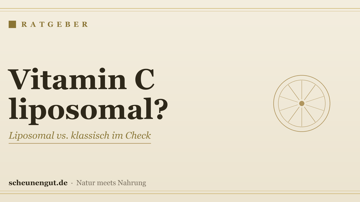 Vitamin C: liposomal oder normal? – Ratgeber von Scheunengut