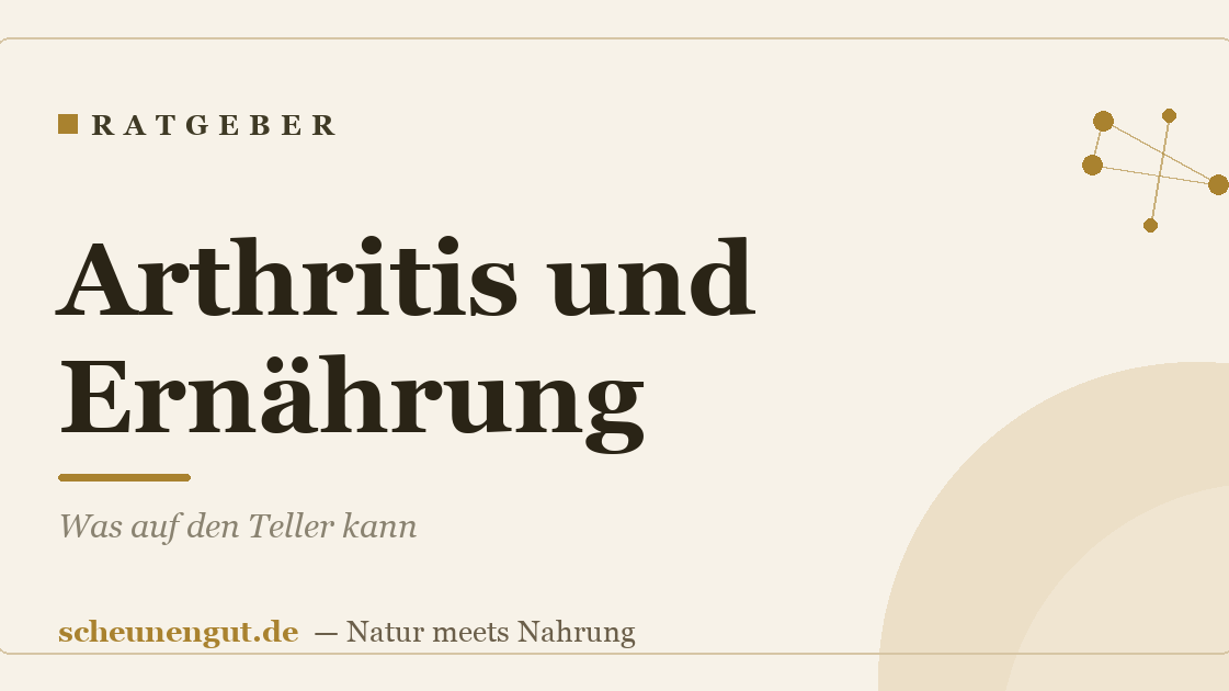 Arthritis und Ernährung: Was auf den Teller kann