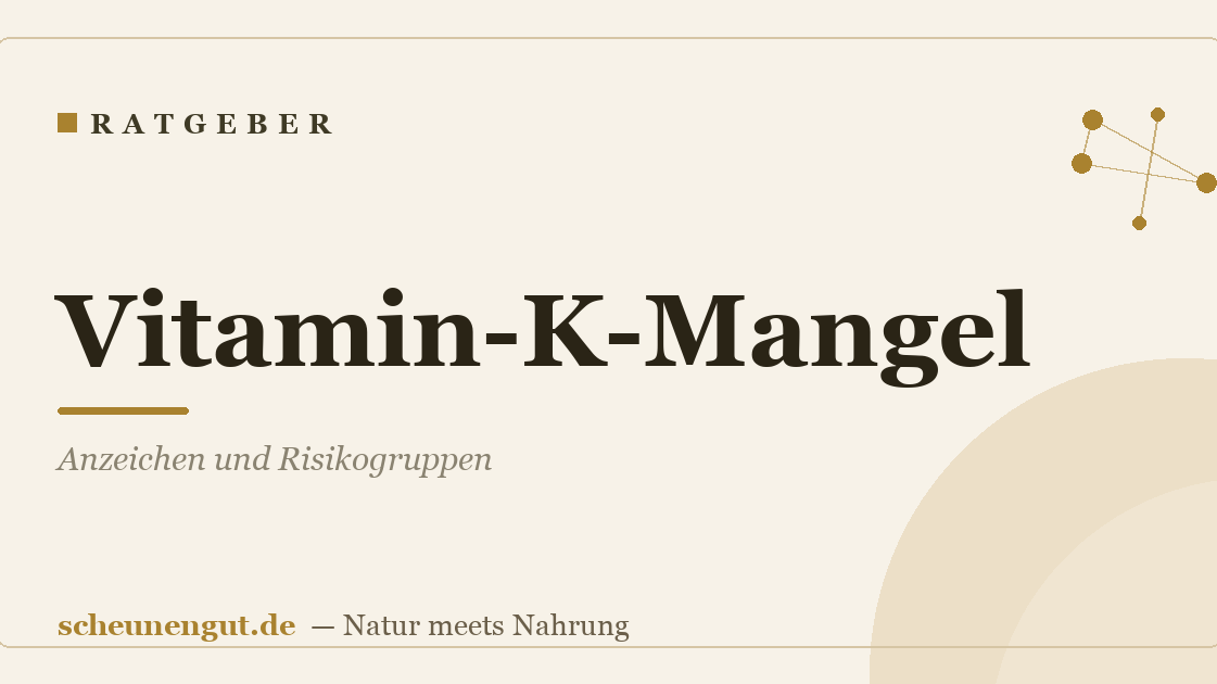 Vitamin-K-Mangel: Anzeichen und Risikogruppen