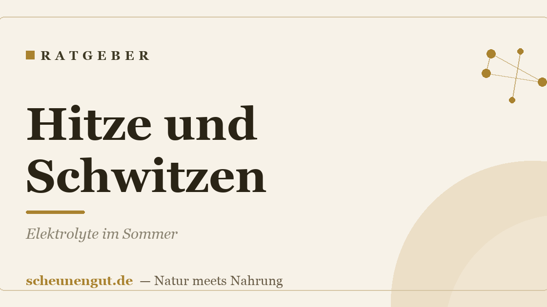 Hitze und Schwitzen: Elektrolyte im Sommer