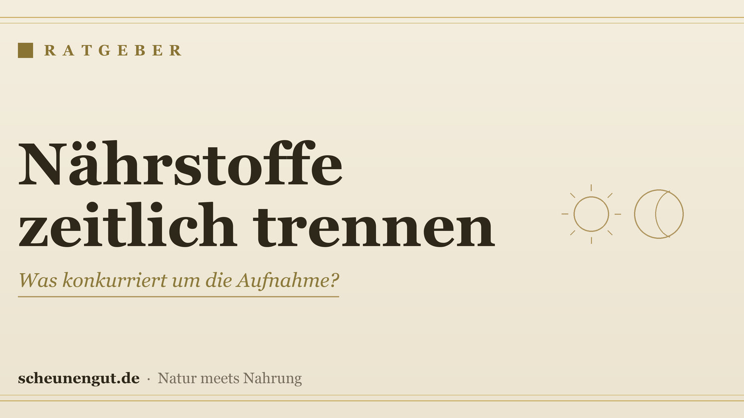 Welche Nahrungsergänzung sollte man zeitlich trennen? – Ratgeber von Scheunengut