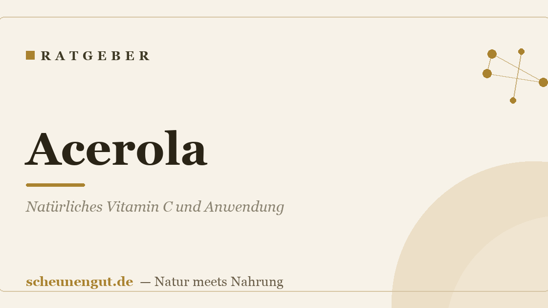 Acerola: Natürliches Vitamin C und Anwendung