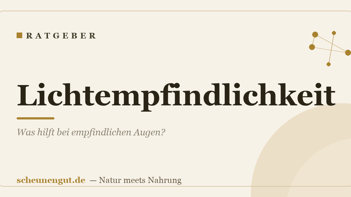 Lichtempfindlichkeit: Was hilft bei empfindlichen Augen?